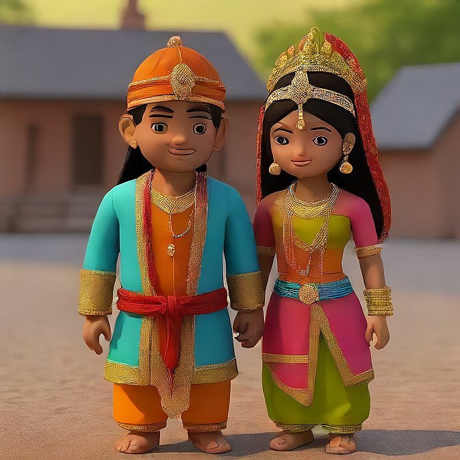 3D cartoon character art